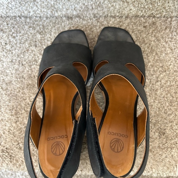 Cocolico Varick platform sandals. Leather and wood. Limited puzzle wood series - Picture 8 of 16